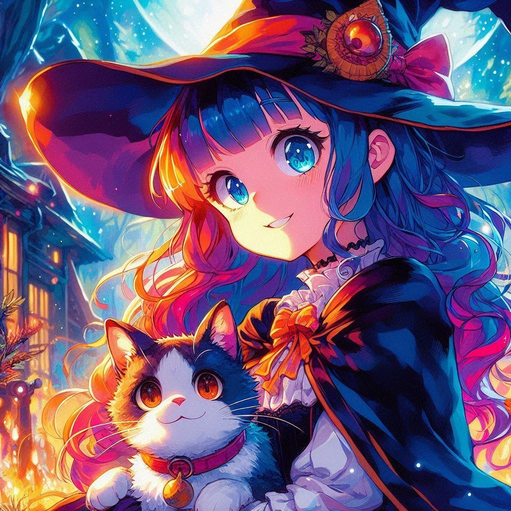 月夜の中で閃いて