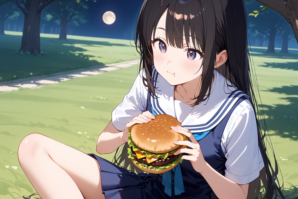 胡坐とセーラー