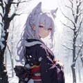雪の日狼少女 3枚目