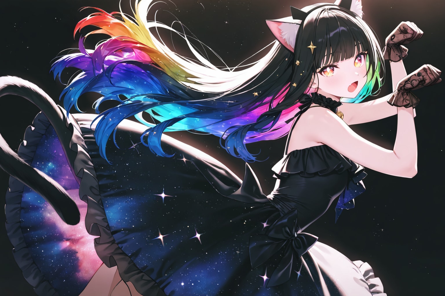 黒猫の招福