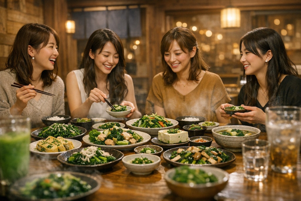 小松菜料理ダイエット女子会