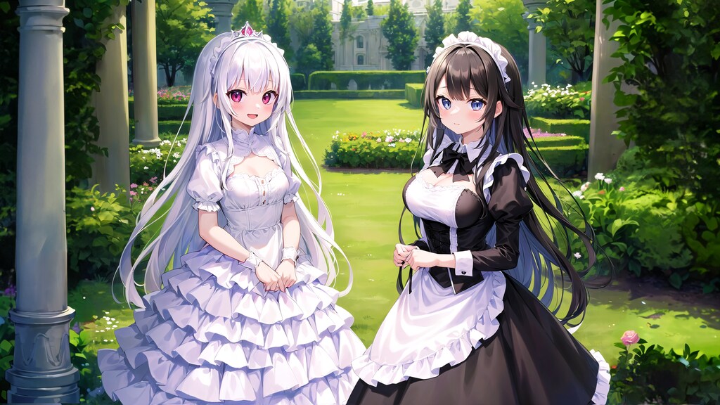 旧作リメイク：お姫様とメイドさん
