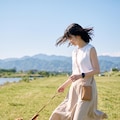 普通の美少女　イヌの散歩 2枚目