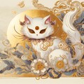 猫の妖怪、浮世絵風。 4枚目