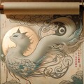 猫の妖怪、浮世絵風。 8枚目