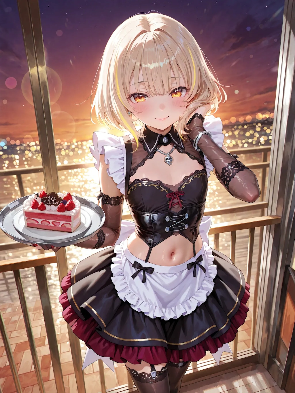 夏のゴシックメイド