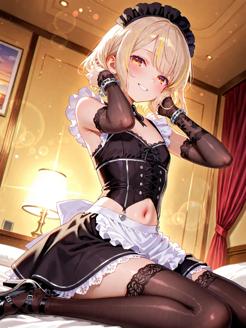 夏のゴシックメイド