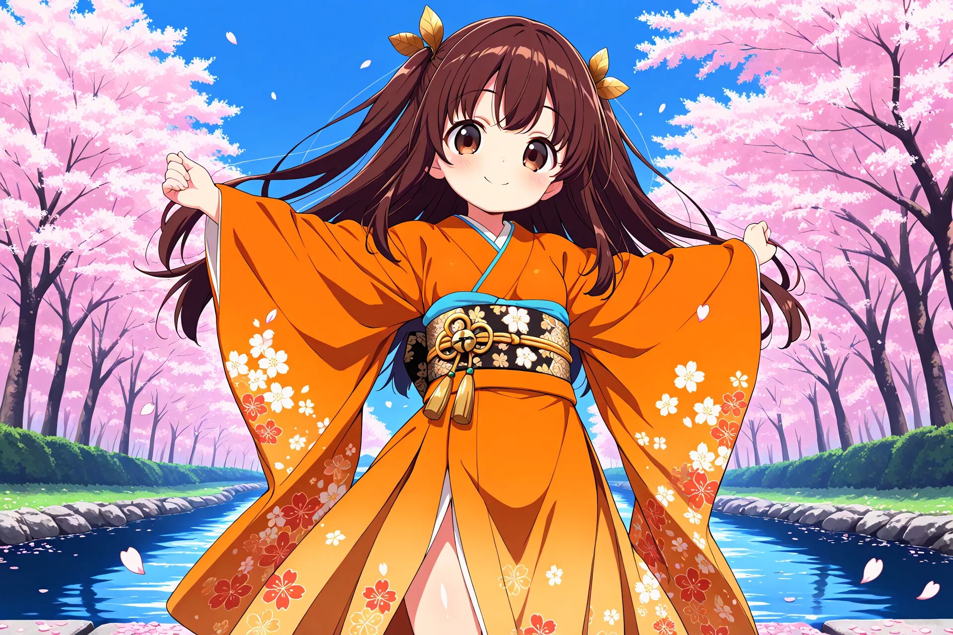 着物姿のかえでちゃん