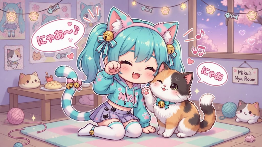 ミクさん　にゃあ🐾（Grok）