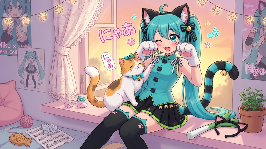 ミクさん　にゃあ🐾（Grok）