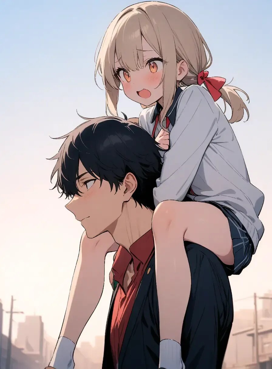 おんぶ(肩車)