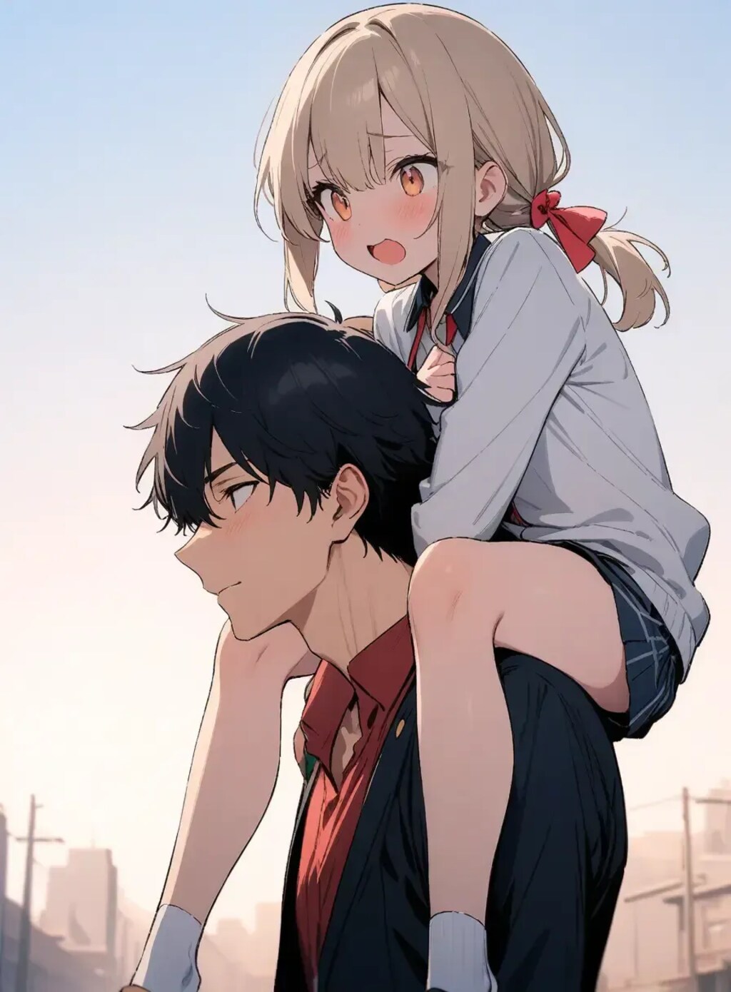 おんぶ(肩車)