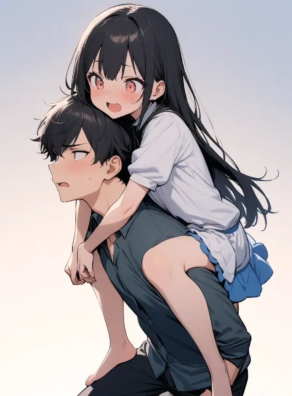 おんぶ(肩車)