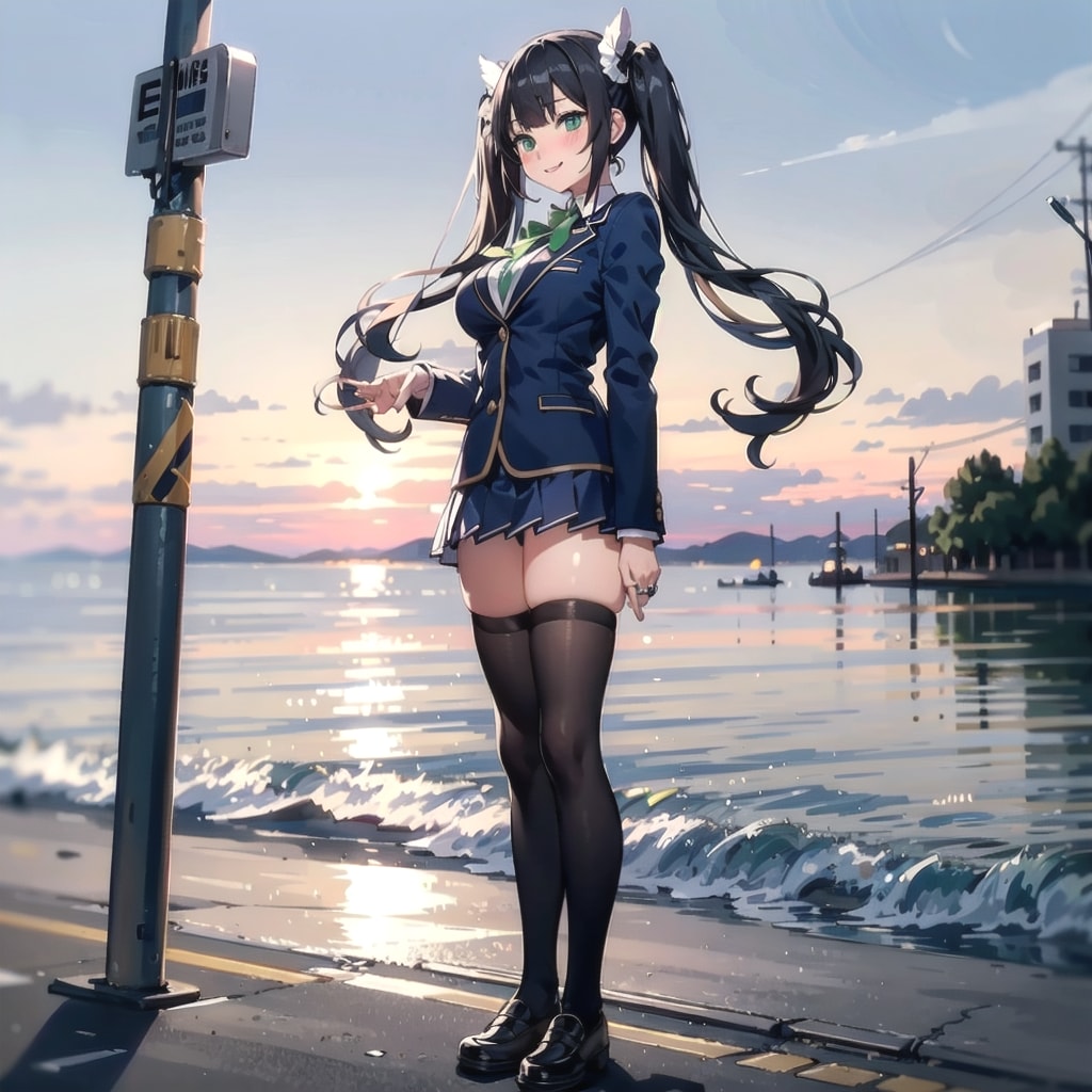 黒髪ツインテール企画作品です