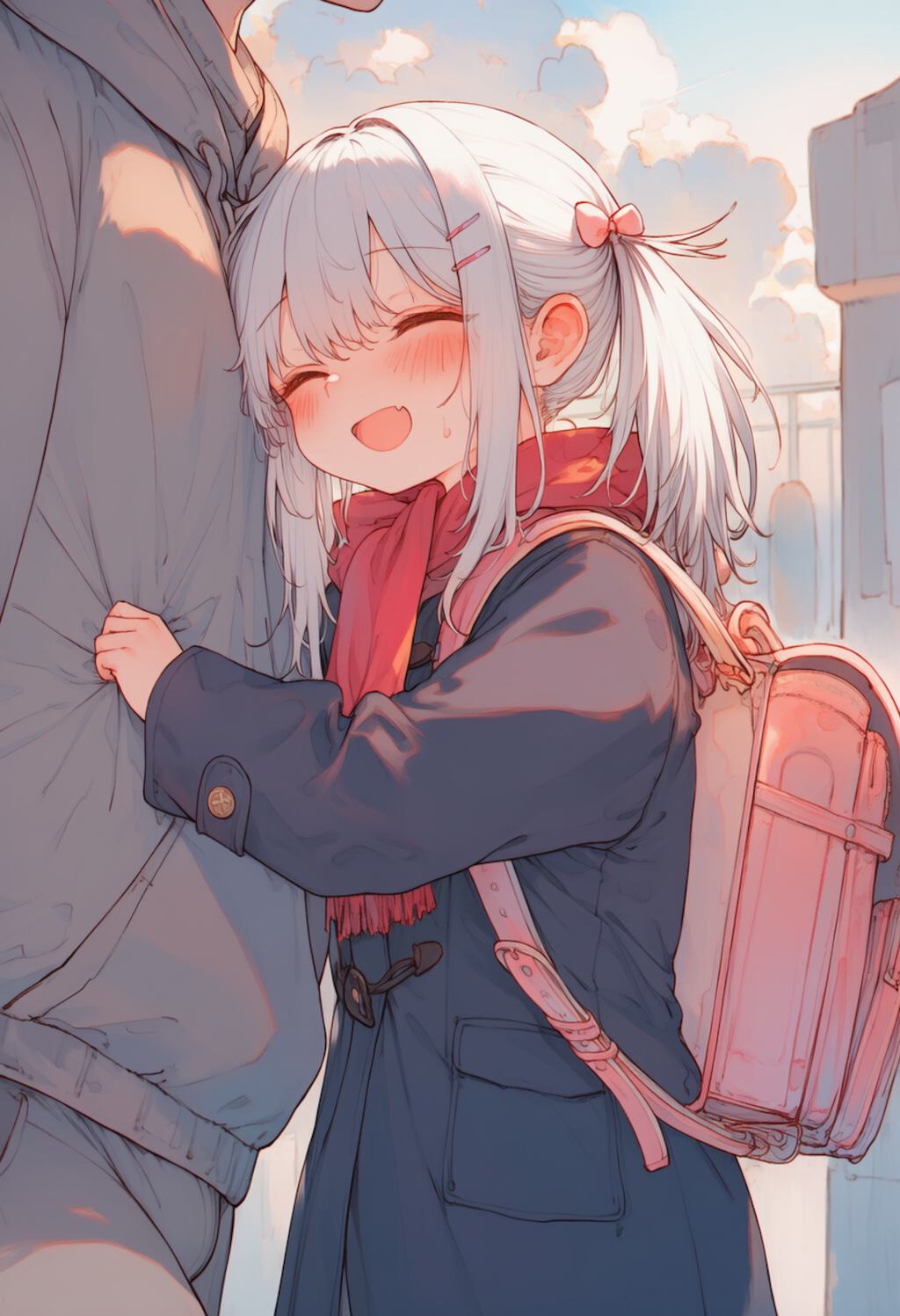 撫でられると喜ぶ少女_0601