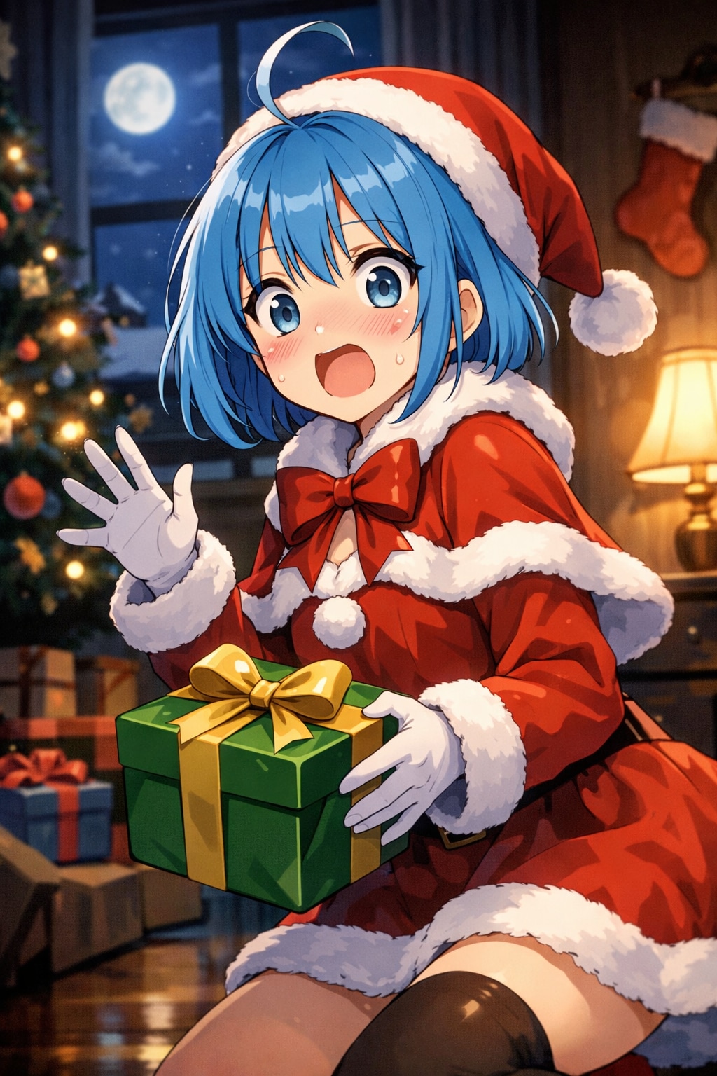 代理ちゃんのプレゼント置き失敗したクリスマス | の人気AIイラスト・グラビア