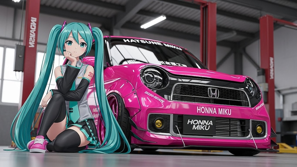 初音ミクとN-ONE