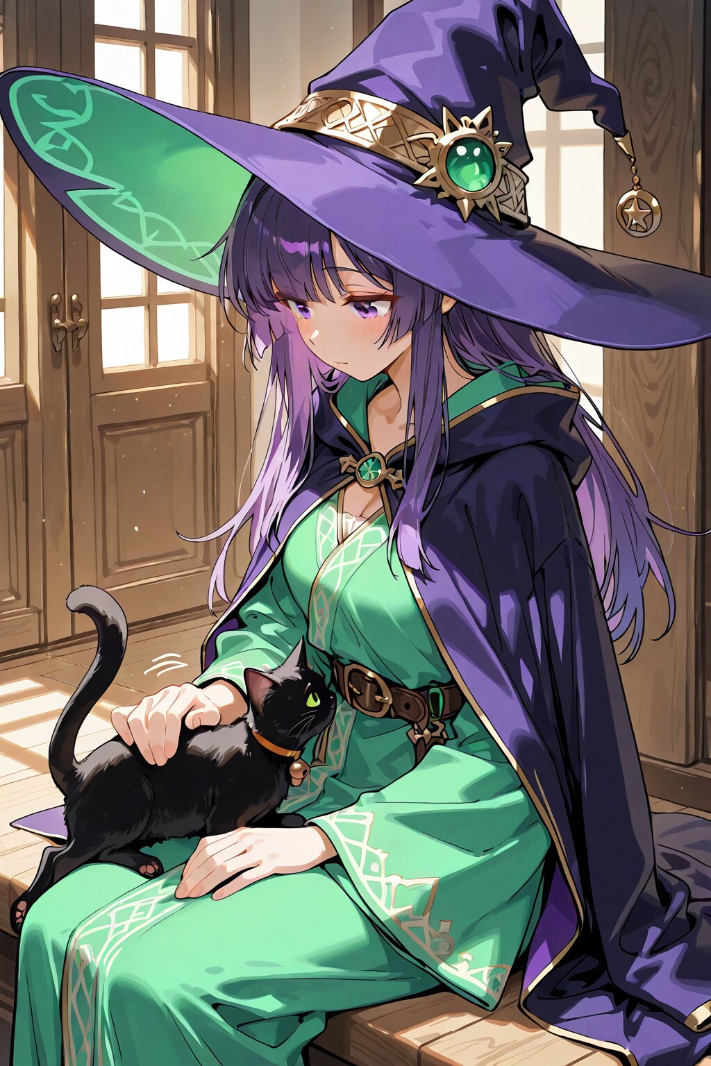 魔女と猫 | の人気AIイラスト・グラビア