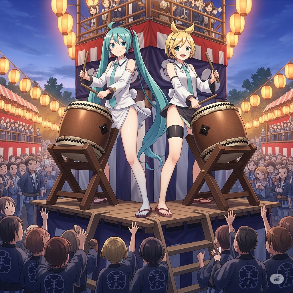 祭りだ　ミクさん