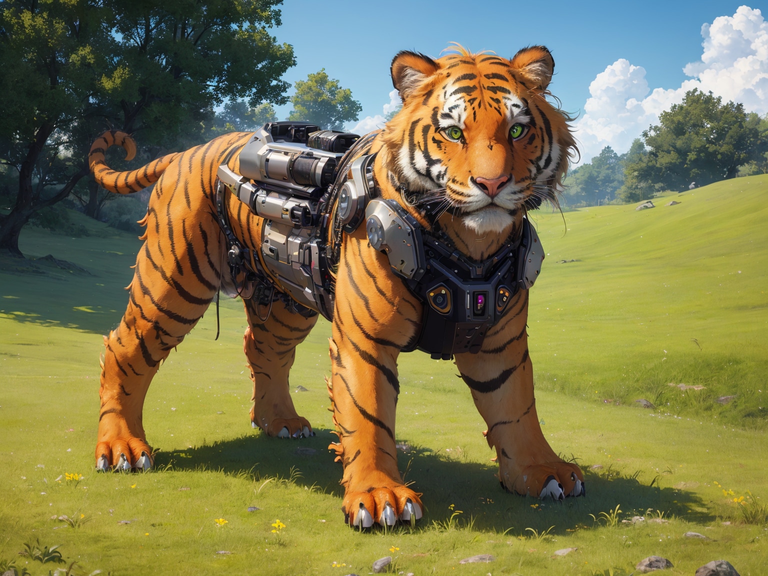 機械仕掛けの虎 その③ | の人気AIイラスト・グラビア