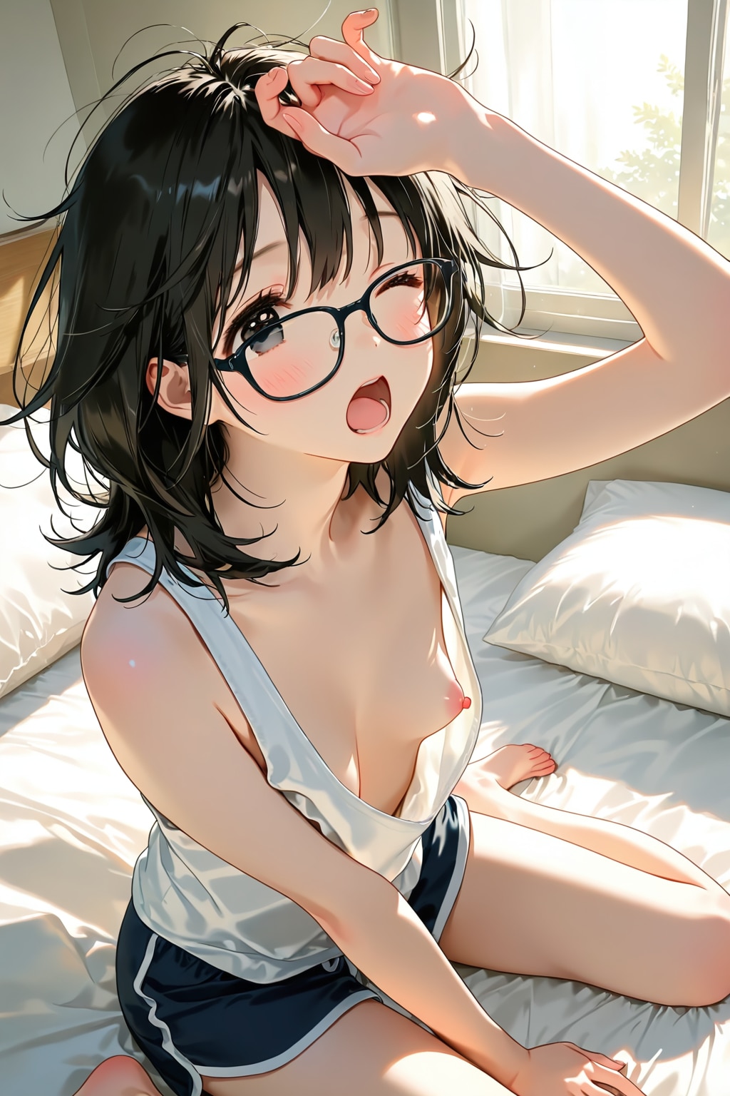寝起き