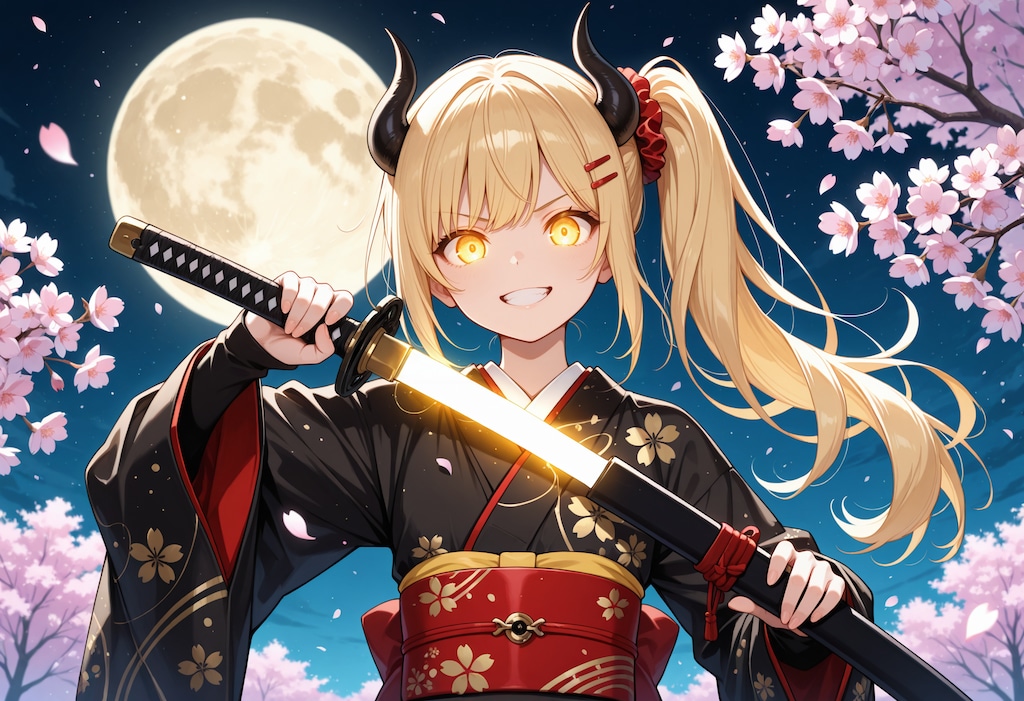 夜桜抜刀女鬼高生さん