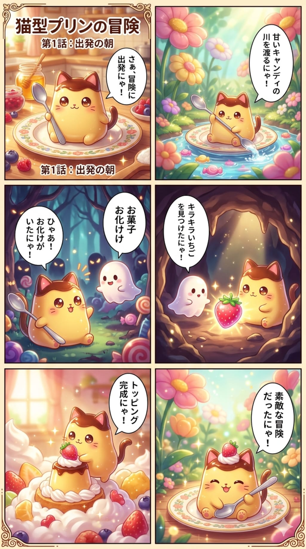 猫型プリンの冒険