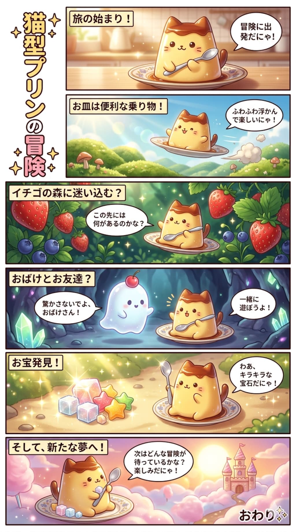 猫型プリンの冒険