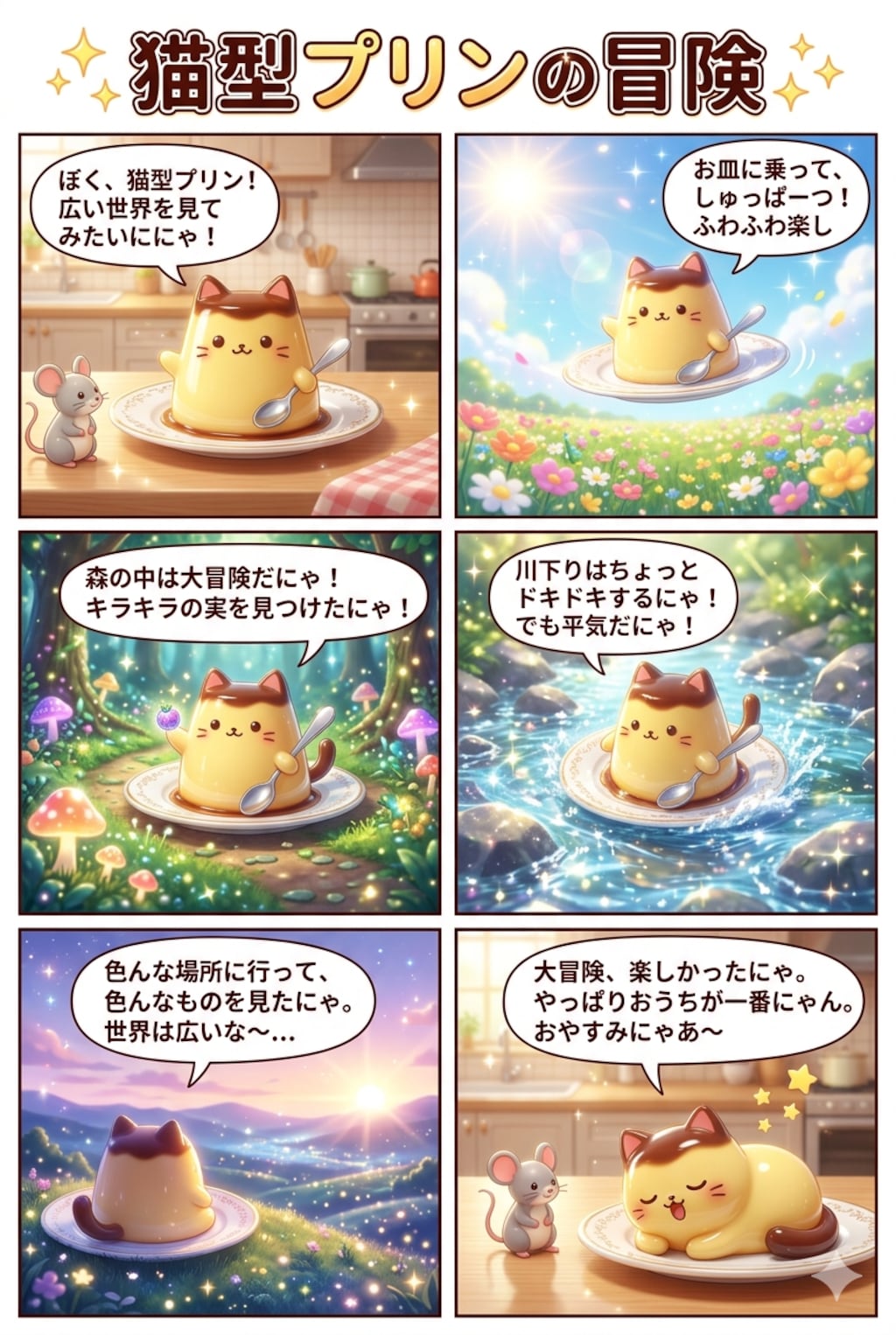 猫型プリンの冒険