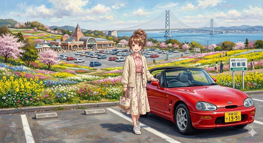 明石海峡とカプチーノ