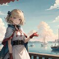 午後の港 2枚目