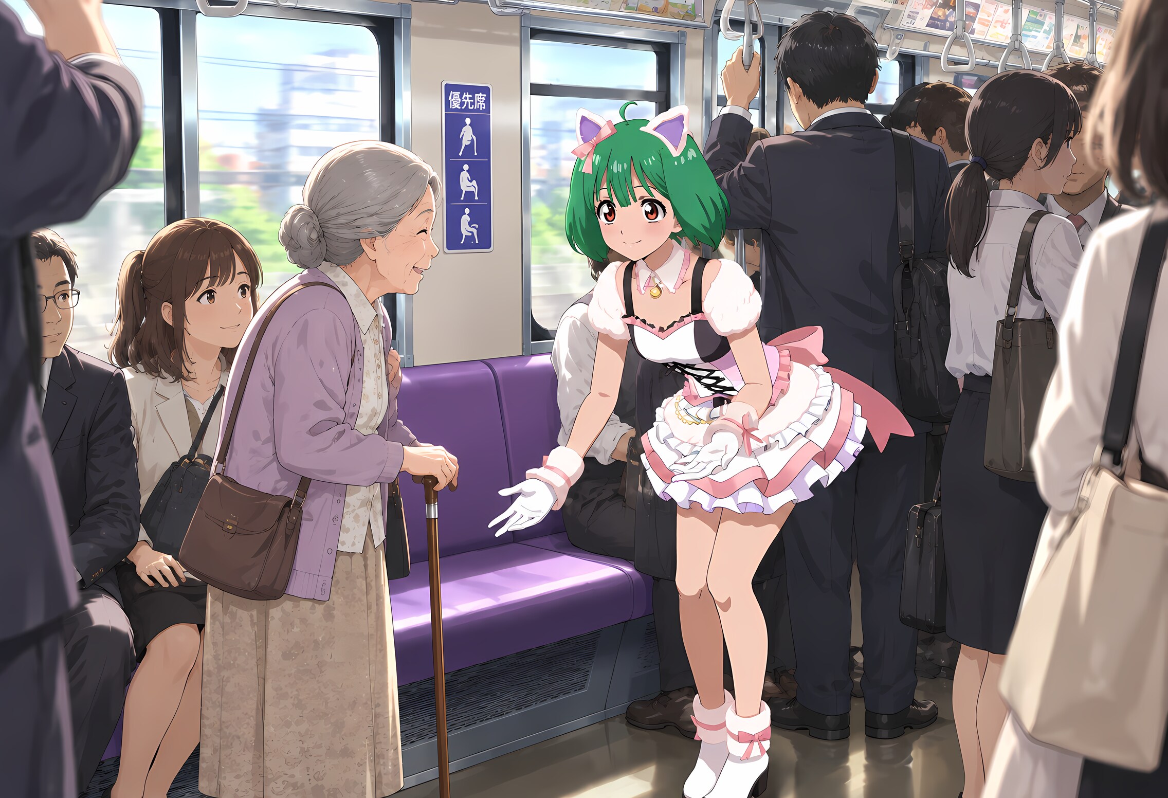 9月15日（シルバーシート記念日） | の人気AIイラスト・グラビア