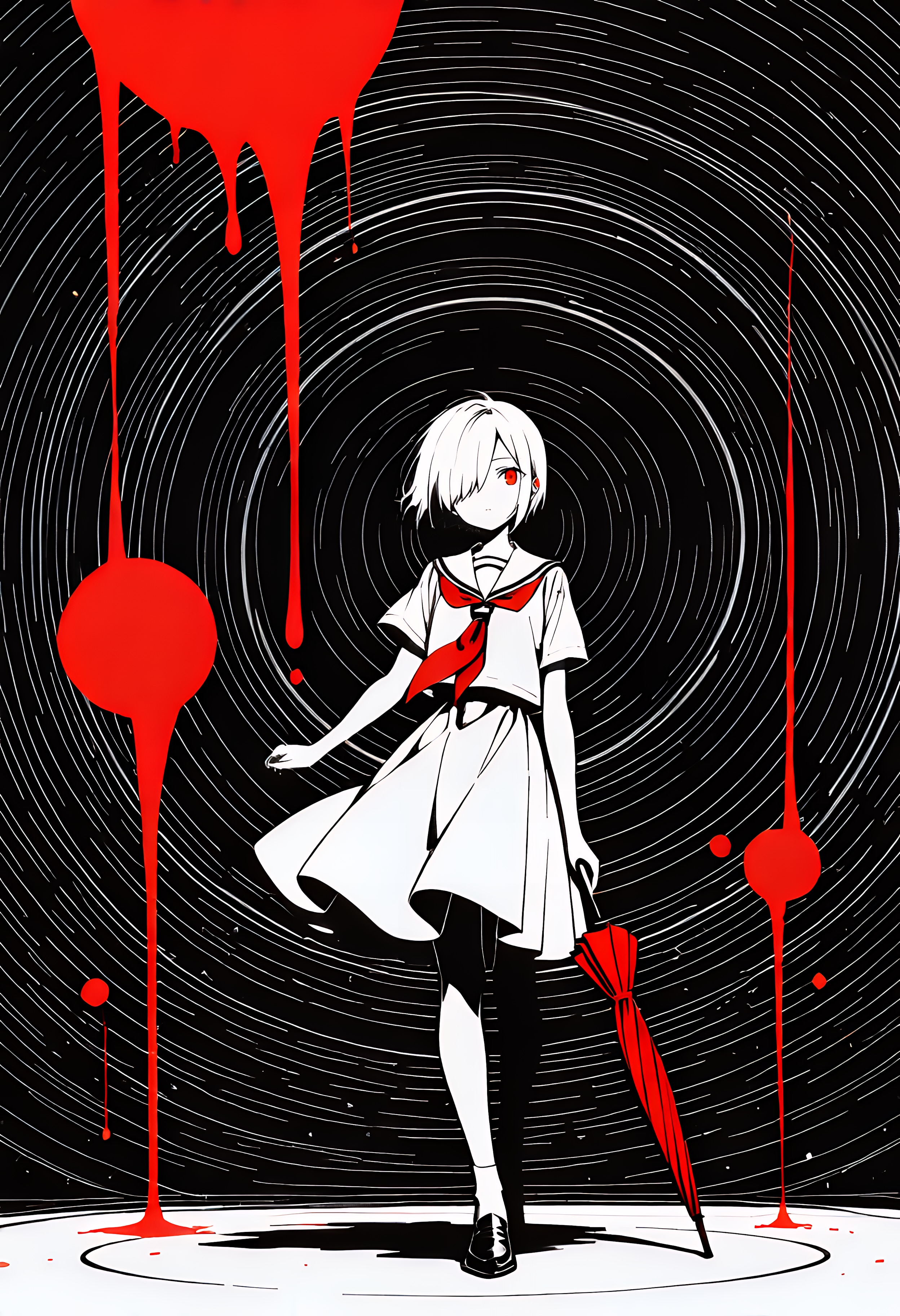 紅い傘 | の人気AIイラスト・グラビア