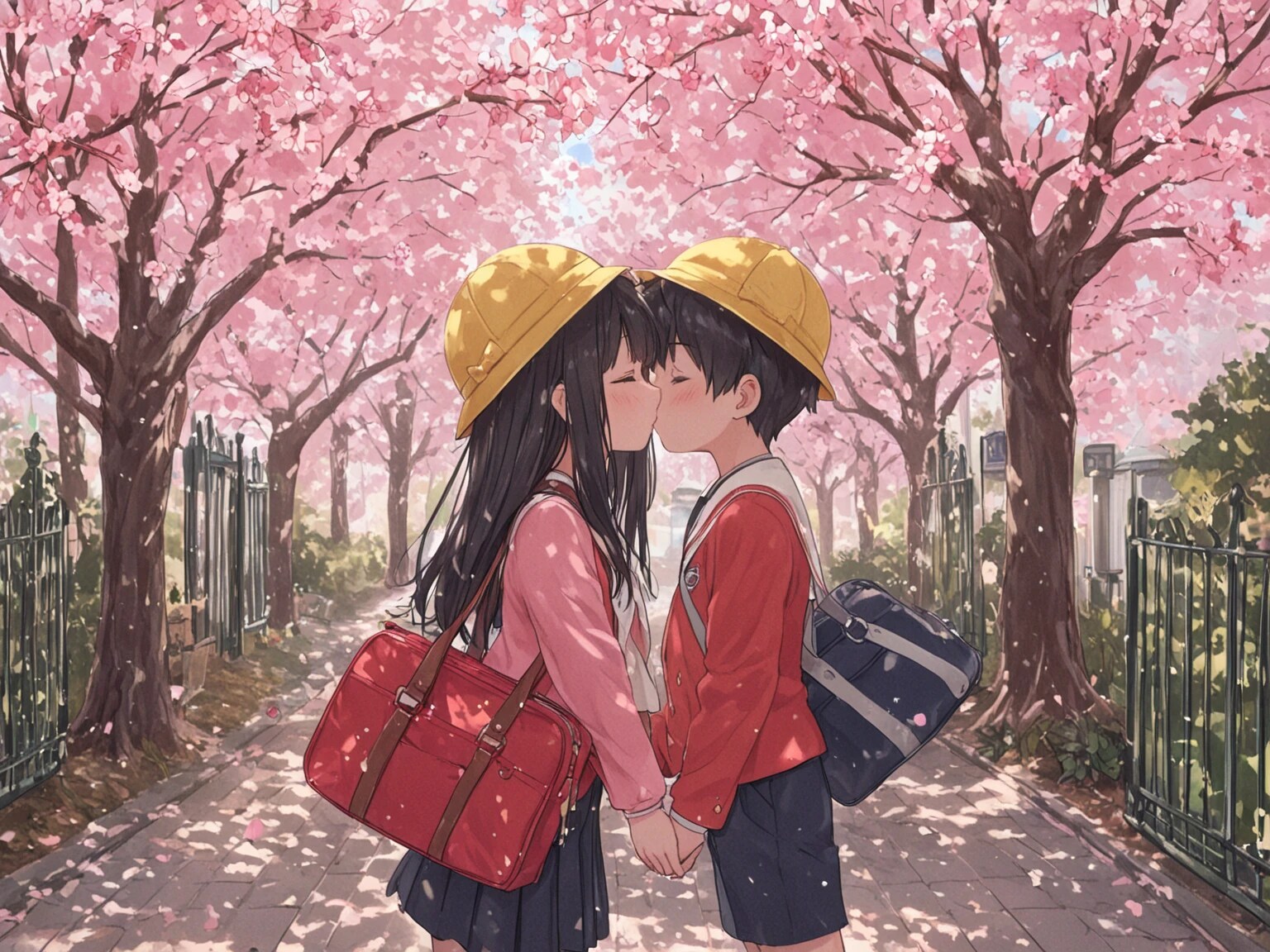 にゅうがくおめでとう、チュッ！