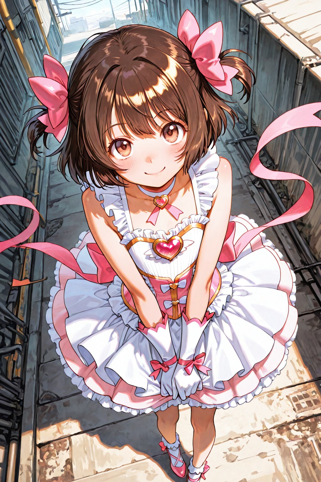 見上げる魔法少女 | の人気AIイラスト・グラビア