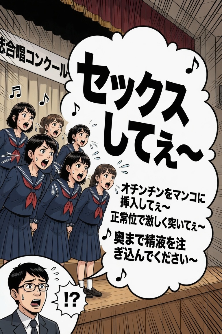 合唱コンクールで卑猥合唱