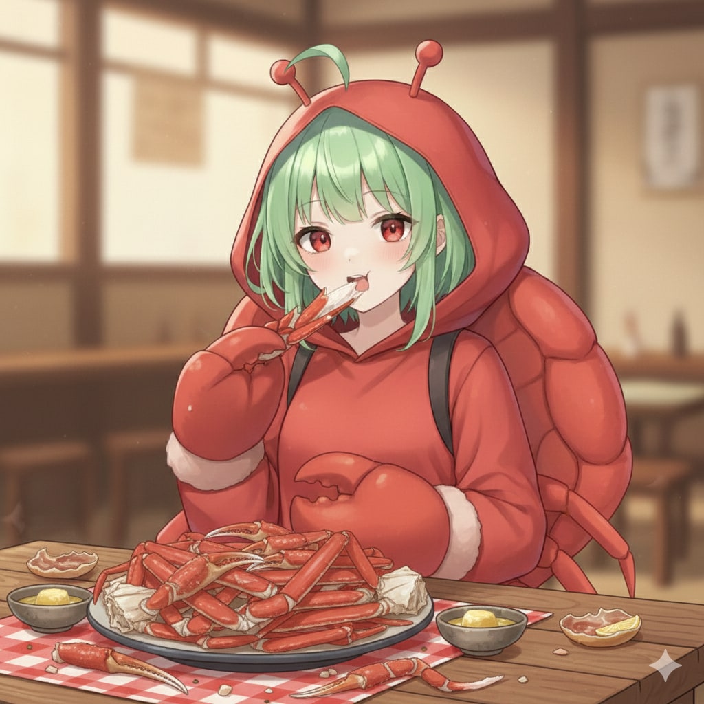 カニを食べるカニみ！