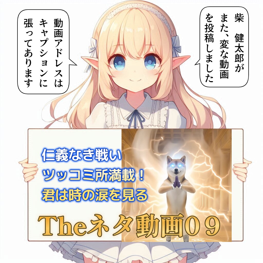 創作：王女達＋２匹の仁義なき戦い（動画投稿しました）