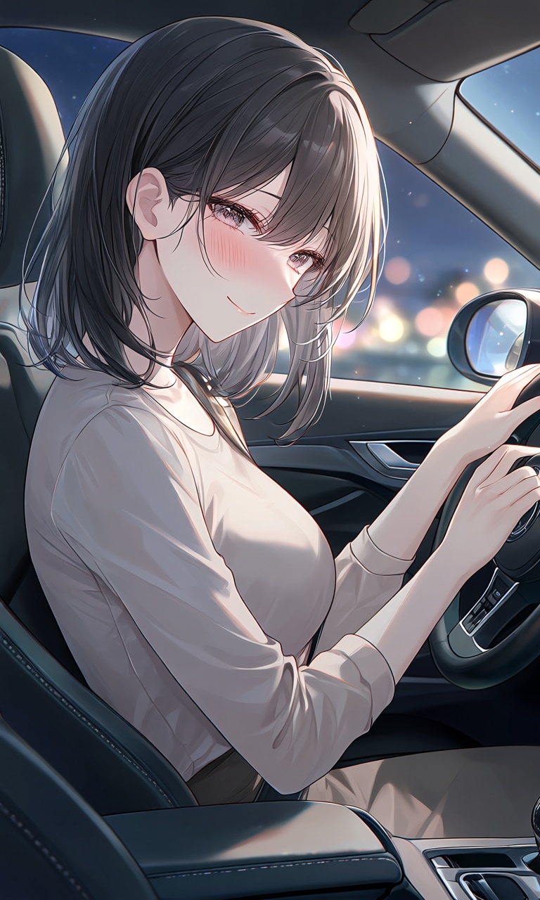車で待ち合わせ | の人気AIイラスト・グラビア