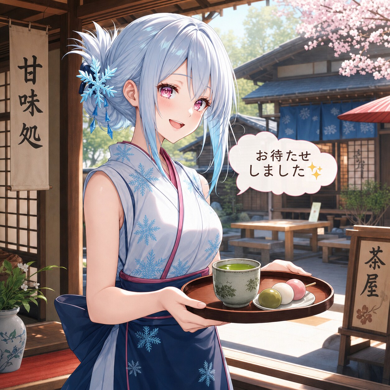 お仕事中の雪女さん