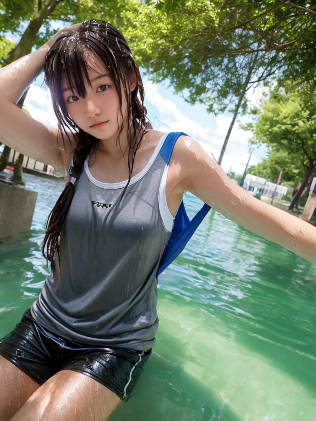水遊び