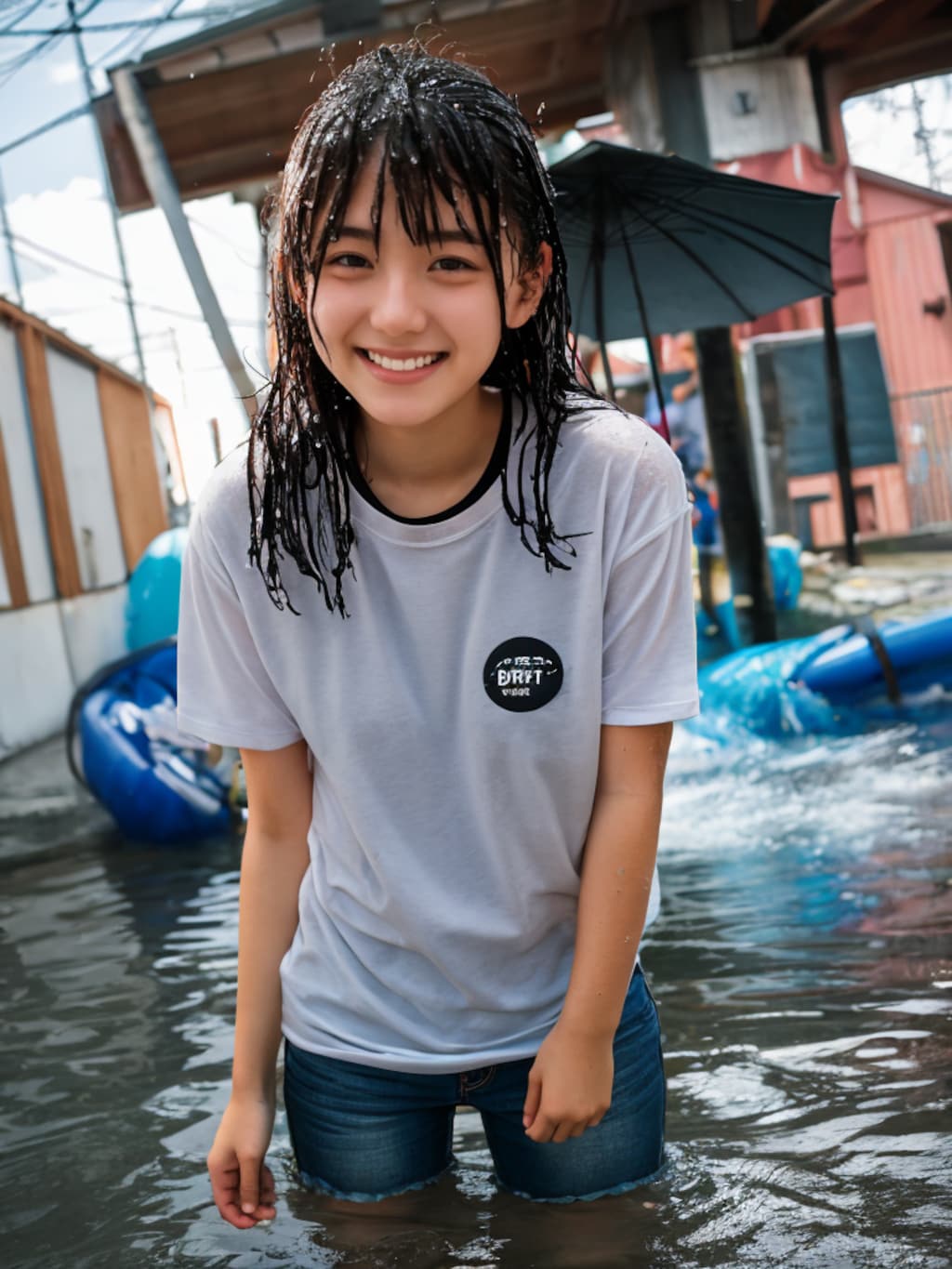 水遊び