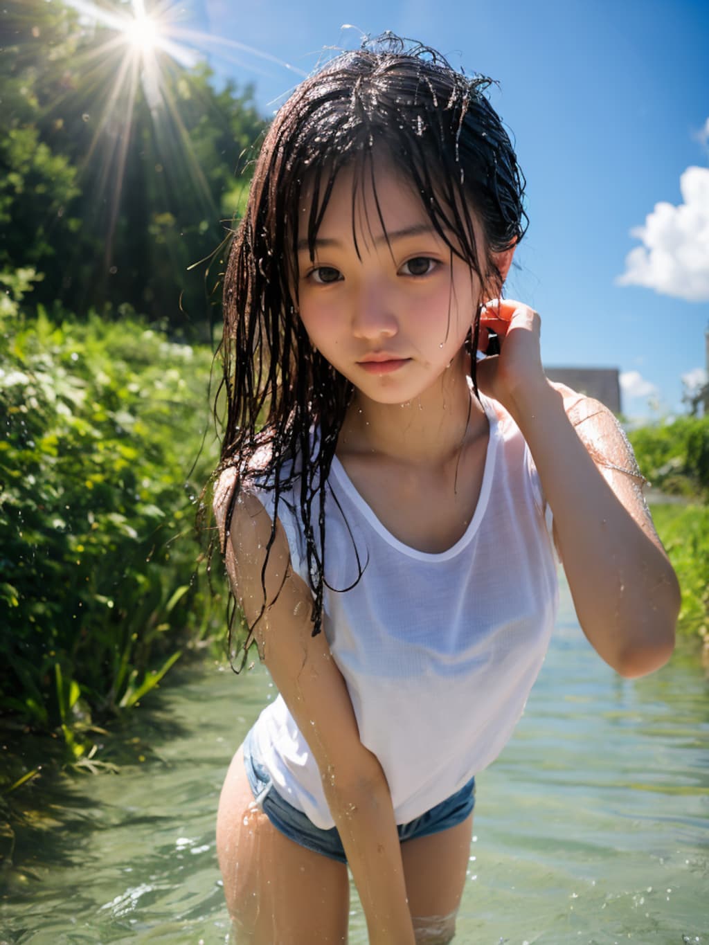 水遊び
