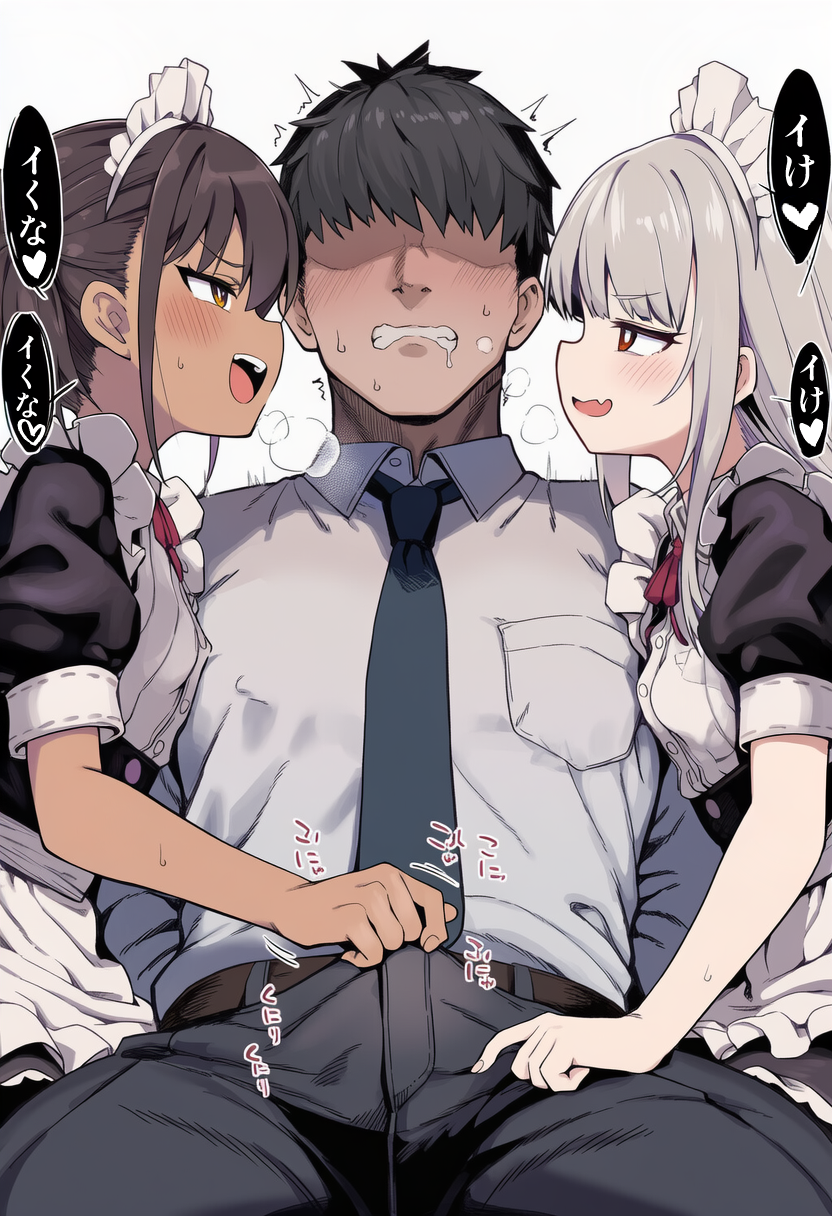 左右から囁きメスガキメイドさん