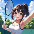 女の子〜テニスコート編〜 4枚目