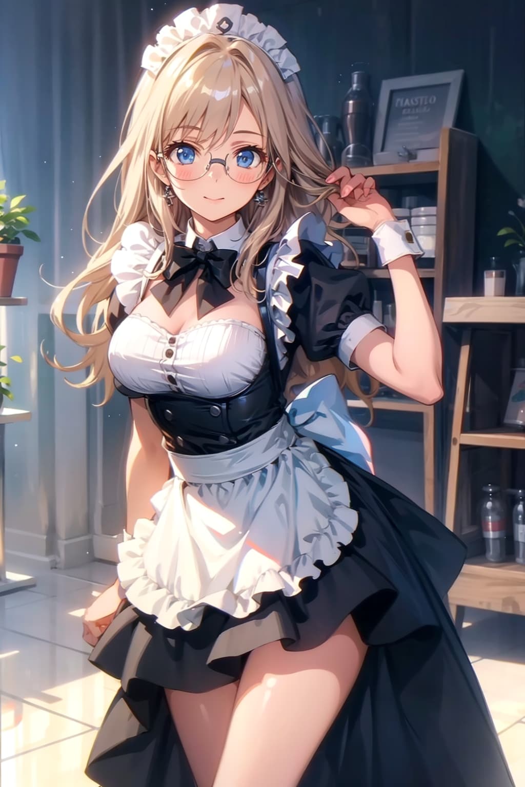 メガネ美少女メイド