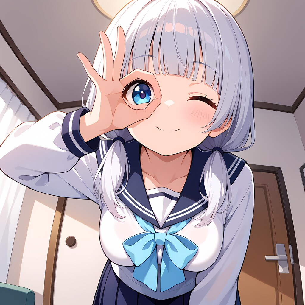 じ～っ