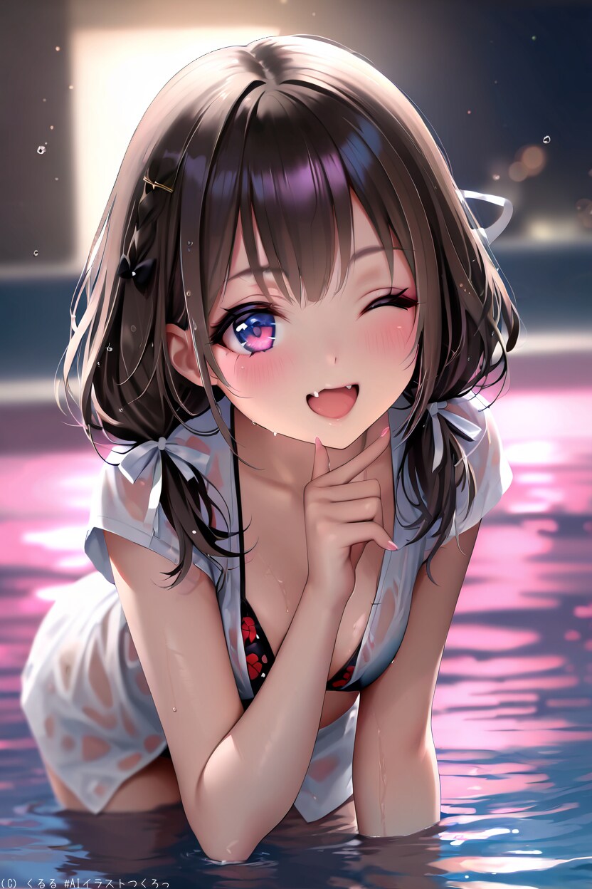 八重歯ウインク萌えガールのリアル版リメイク