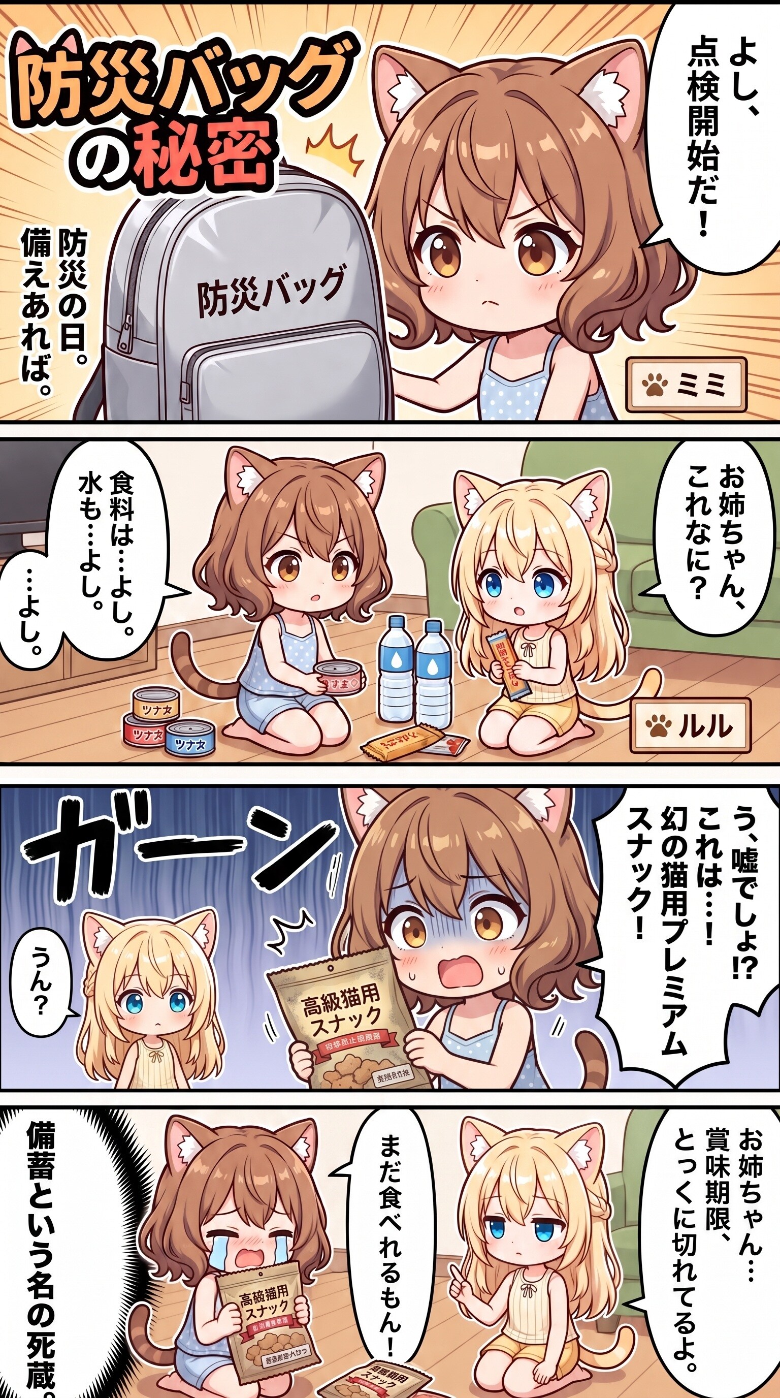 防災バッグの秘密 | の人気AIイラスト・グラビア