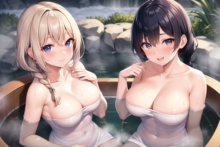 次は温泉から中継です